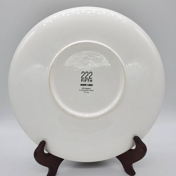 222 Fifth Arabian Flower 10.5" Platter Vibrant Colors! - Picture 2 of 3
